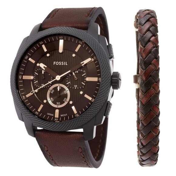 NWT Fossil Fashion Men's Quartz Steel Authentic Watch - Picture 1 of 3